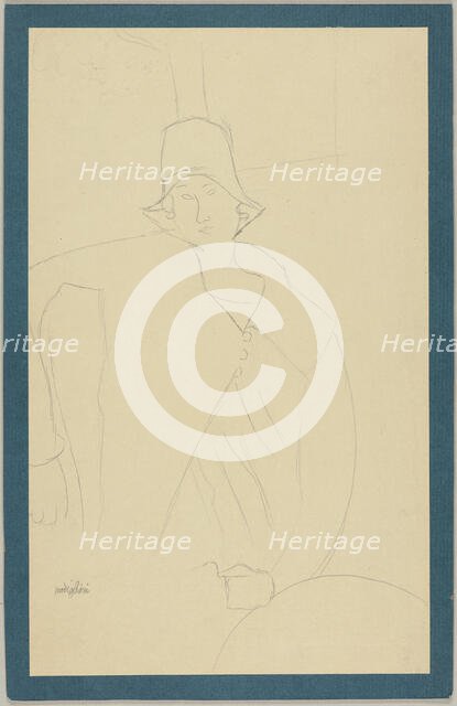 Seated Woman, n.d. Creator: Amadeo Modigliani.