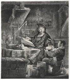 Jan Uytenbogaert, the Goldweigher, 1639. Creator: Rembrandt van Rhijn (1606-1669).