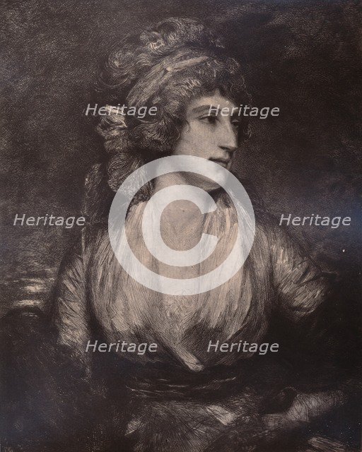 Anna Seward, English writer and poet, c late 18th or early 19th century (1894). Artist: Unknown.