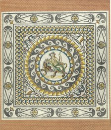 Mosaic floor with Bacchus on a tiger, Roman, from London, (1st century?). Artist: Unknown