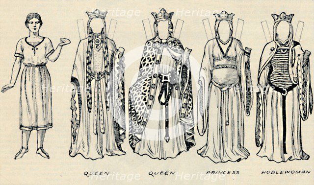 'The Gallery of Historic Costume: The Dresses Worn in the Days of Richard I', c1934. Artist: Unknown.