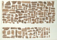 Papyri Fragments, Coptic, 7th century. Creator: Unknown.