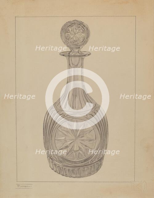 Bottle, 1935/1942. Creator: Frank Fumagalli.