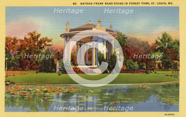 Nathan Frank Band Stand in Forest Park, St Louis, Missouri, USA, 1932. Artist: Unknown