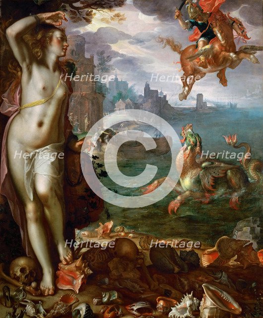 Perseus Freeing Andromeda. Artist: Wtewael, Joachim (1566-1638)