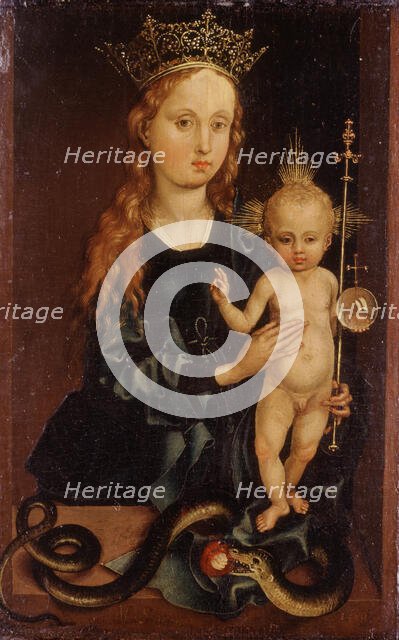 Madonna with Child, 16th century. Creator: Martin Schongauer imitator.