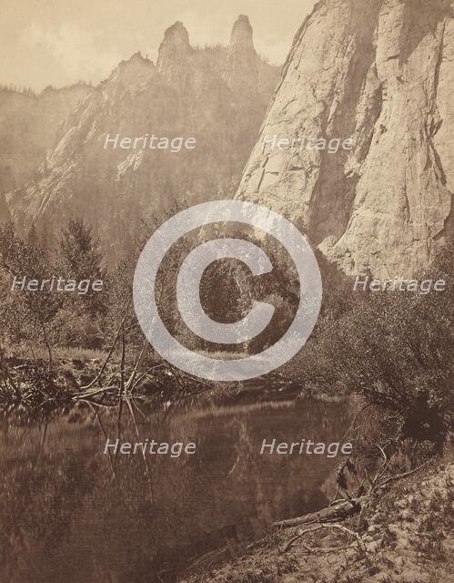 Cathedral Spires, Valley of the Yosemite, 1872. Creator: Eadweard J Muybridge.