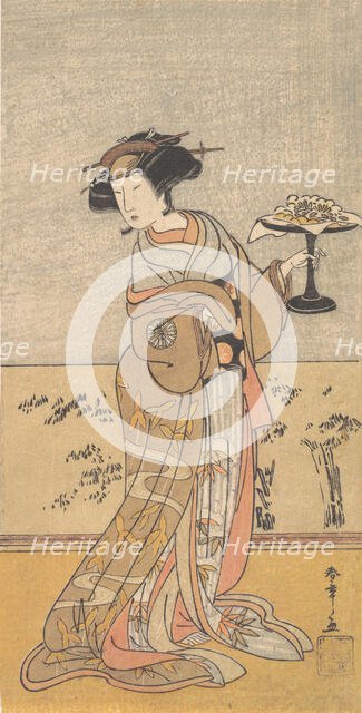 The First Nakamura Tomijuro in the Role of Shigenoi, 10th month, 1777. Creator: Shunsho.