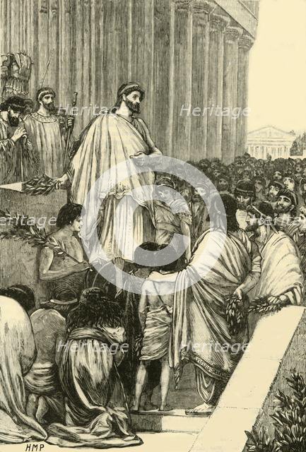 'Pericles Delivering the Funeral Oration Over the Athenians', 1890.   Creator: Unknown.