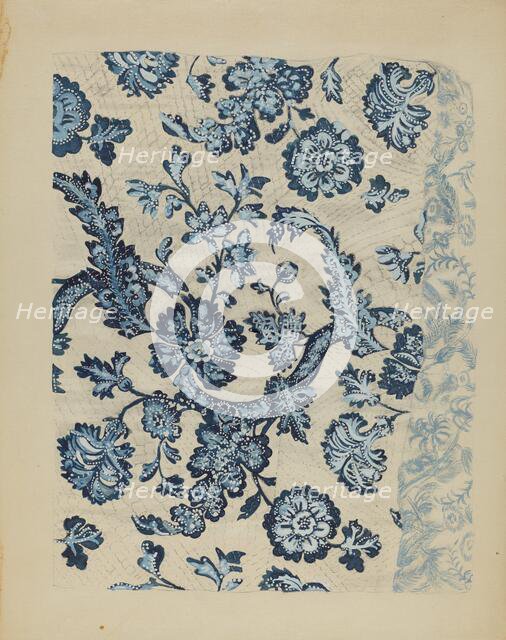 Quilted Bedspread, c. 1936. Creator: Irene Schaefer.