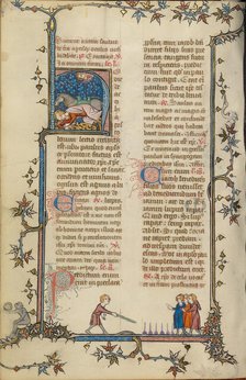 Initial H: The Conversion of Saint Paul; Breviary, about 1320-1325. Creator: Unknown.