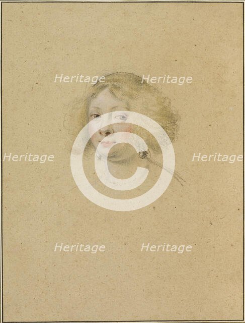 Portrait of a Young Woman with Pearl Earrings, 1632/35. Creator: Simon Vouet.