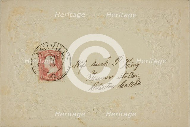 Valentine envelope, n.d. Creator: Unknown.