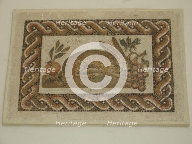 Mosaic, El Jem Museum, El Djem, Tunisia, 2009. Creator: Amanda Waite.