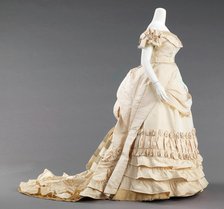 Ball gown, probably French, ca. 1872. Creator: House of Worth.