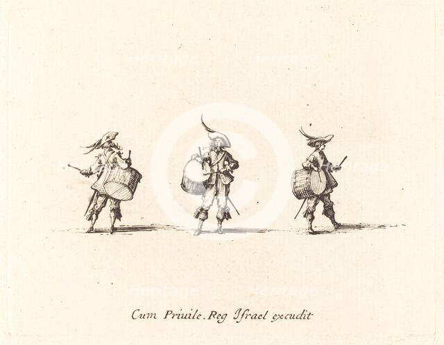 Drill with Drums, 1634/1635. Creator: Jacques Callot.