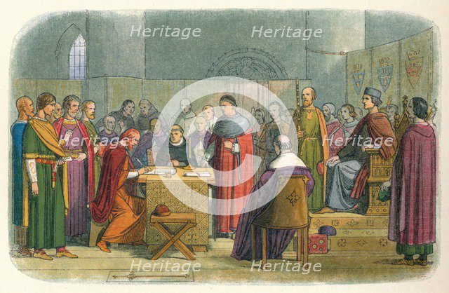 'Edward acknowledged as suzerain of Scotland', 1290 (1864). Artist: James William Edmund Doyle.