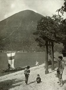 'Nantai-Zan and Lake Chuzenji', 1910. Creator: Herbert Ponting.