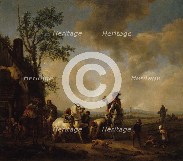 The farrier, after Wouwerman, between 1609 and 1699. Creator: Unknown.