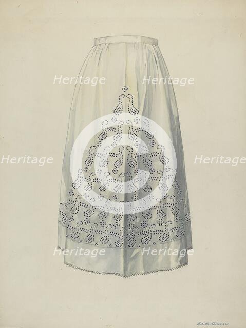 Petticoat, c. 1937. Creator: Edith Towner.