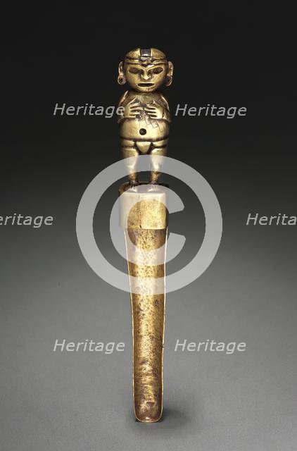 Spoon with Human Figure, c. 500-200 BC. Creator: Unknown.