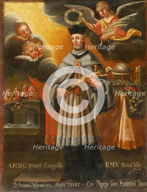 Saint John of Nepomuk, 1712. Creator: Unknown.