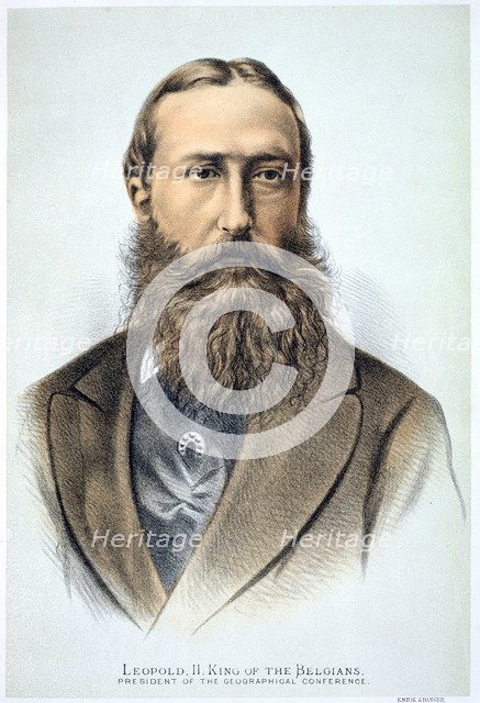 Leopold II, King of the Belgians, 19th century. Artist: Unknown