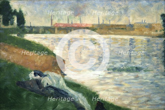 'Vetements sur l'herbe' ('Clothes on the Grass'), 1883. Artist: Georges-Pierre Seurat