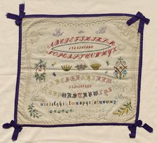 Sampler, 1870. Creator: Unknown.