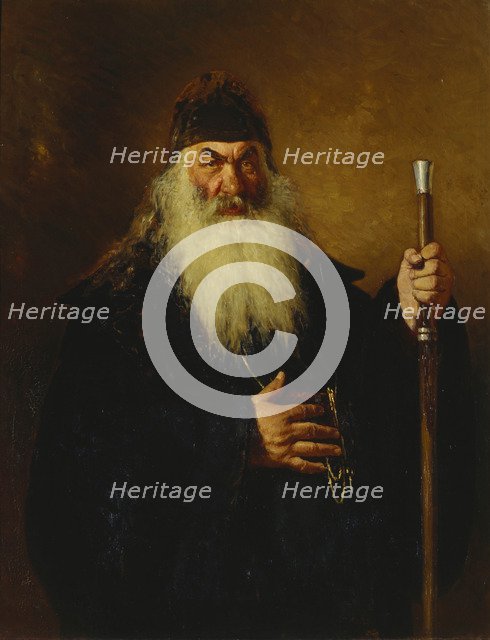 Protodeacon, 1877. Artist: Repin, Ilya Yefimovich (1844-1930)