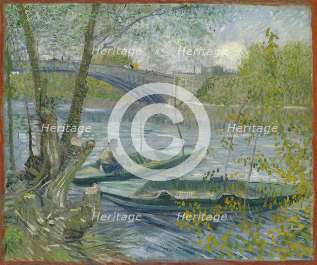 Fishing in Spring, the Pont de Clichy (Asnières), 1887. Creator: Vincent van Gogh.