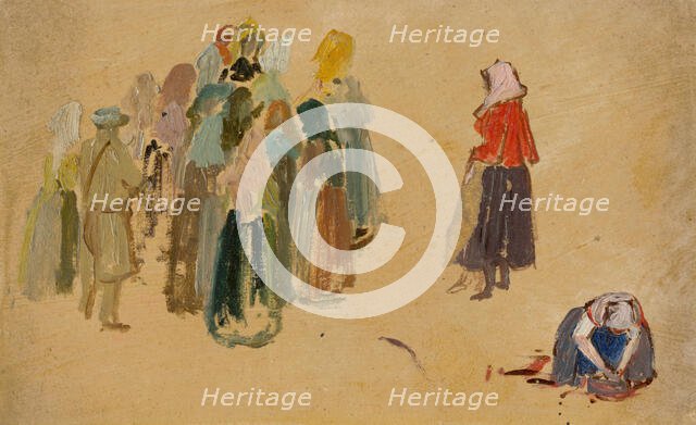 Study of Slovak Types, 1840-1860. Creator: Josef Navratil.