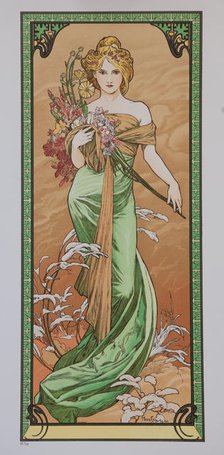 Spring (From the Series Les Saisons), 1900. Creator: Mucha, Alfons Marie (1860-1939).