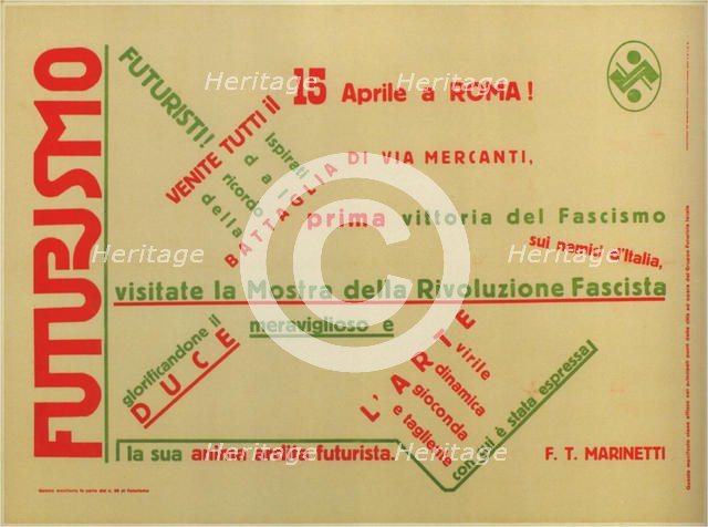 Futurism, 1932. Artist: Marinetti, Filippo Tommaso (1876-1944)