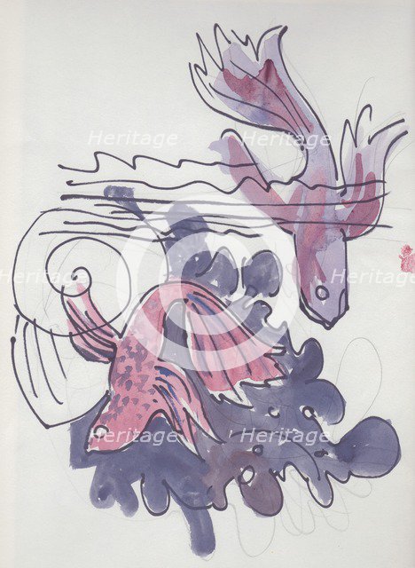 Fish study, c1970. Creator: Shirley Markham.