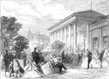 The Season at Baden-Baden: the Place de la Conversation, 1865. Creator: Unknown.