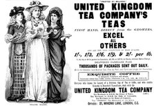 Advertisement for the United Kingdom Tea Company, 1895. Creator: Unknown.