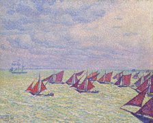 Flottille d'Arnemuiden, 1896. Creator: Rysselberghe, Théo van (1862-1926).
