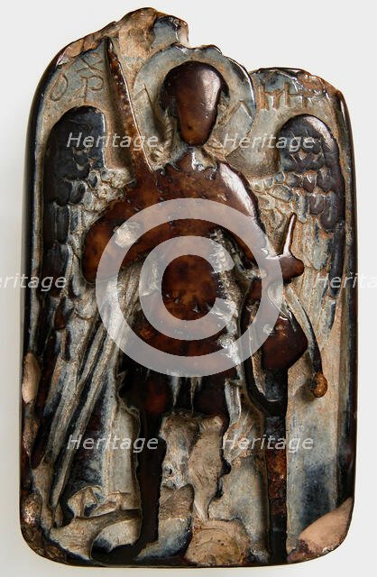 Two-Sided Pendant with the Archangel Michael and Daniel in the Lion’s Den, Byzantine, 1200 or later. Creator: Unknown.