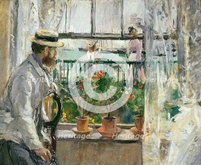 Eugène Manet on the Isle of Wight, 1875. Artist: Morisot, Berthe (1841-1895)