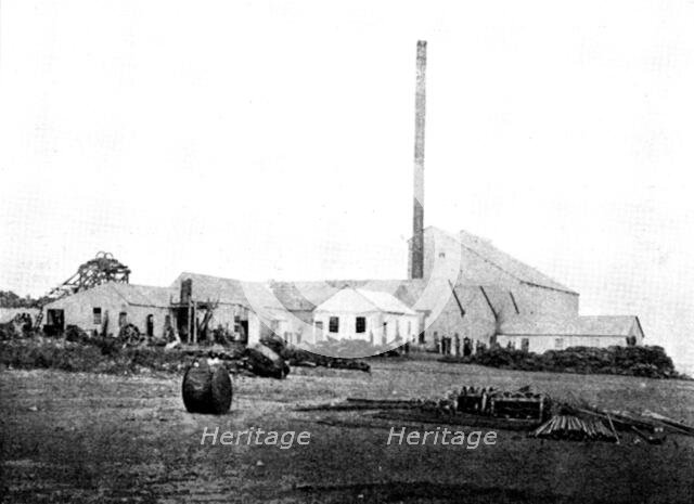 The Buffelsdoorn Mine: Battery-Buildings, 1895. Creator: A. Betton.