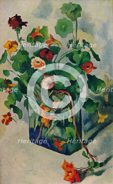 'Glass With Cress', c1915. Artist: Heinrich Nauen.