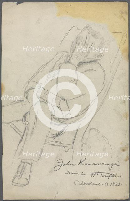 Sketch of John Kavanaugh, 1882. Creator: Frank H. Tompkins (American, 1847-1922).