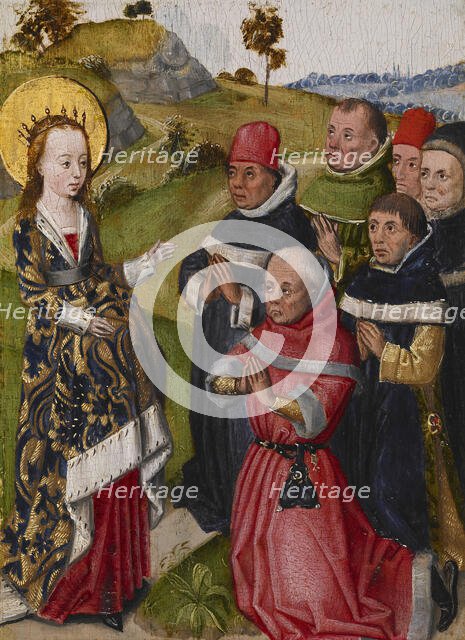Saint Catherine Converting the Scholars, c1480. Creator: Unknown.