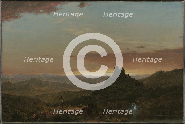 Cross in the Wilderness, 1857. Creator: Frederic Edwin Church.