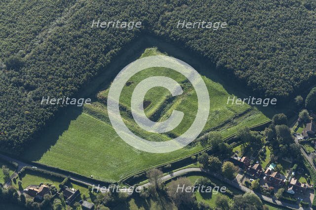 Brocket Hall moated site, Appleton Roebuck, North Yorkshire, 2023. Creator: Robyn Andrews.