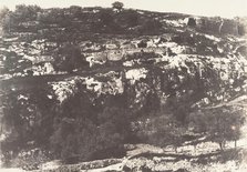 Jérusalem, Vallée de Hinnom, Détails du flanc droit, 2, 1854. Creator: Auguste Salzmann.