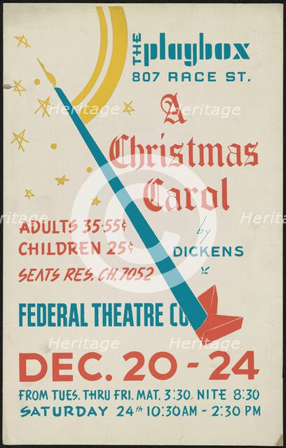 A Christmas Carol, Cincinnati, 1938. Creator: Unknown.