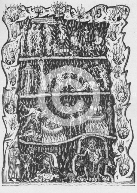 'Torments of Hell', c1185 (1906). Artist: Unknown.