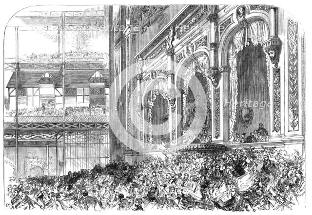 The Handel Festival at the Crystal Palace: the Royal Box, 1868. Creator: C. R..